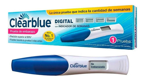 Clearblue Test Digital Prueba Embarazo Indicador De Semanas