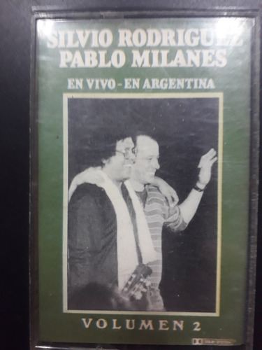 Silvio Rodriguez Y Pablo Milanes En Vivo Volumen 2- Cassette