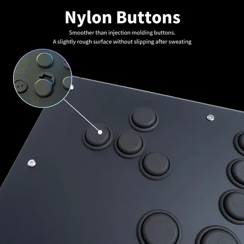 Controlador Arcade Tikitaka S15b-n Con Botones De Nylon