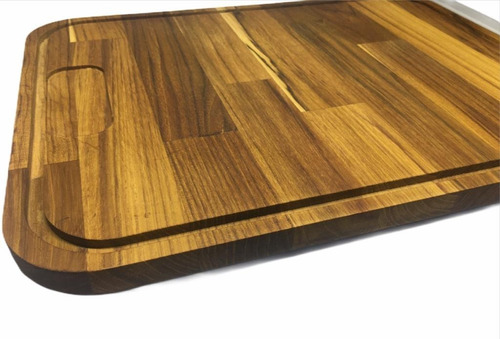 Tabua De Corte Em Madeira Teca Churrasco Gourmet Woodart