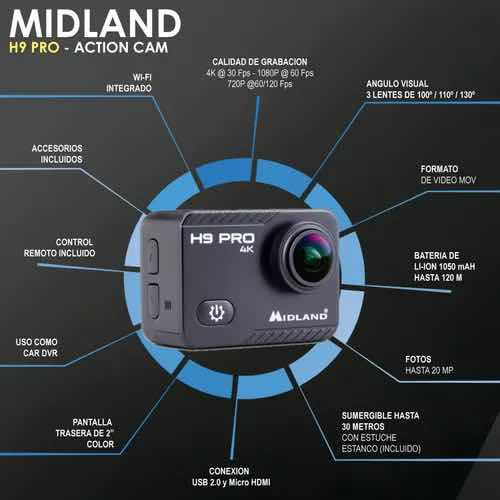 Camara Midland H9 Pro