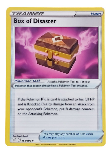 Carta Pokemon Box Of Disaster Trainer 154/196