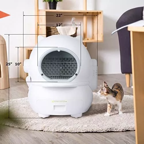 Caja de arena para gatos autolimpiante caja de arena automática para gatos  caja de arena para gatos con sensor infrarrojo para múltiples gatos un –  Yaxa Costa Rica