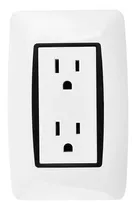 Comprar Toma Corriente Doble Moderna Blanco 127\u002F250v 15a Lumistar