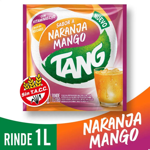 Imagen 4 de 10 de Jugo Tang Naranja Mango Sin Tacc Caja X 20u - Mejor Precio
