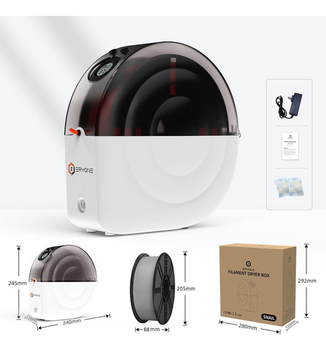 Caja De Secador De Filamento Eryone Para Filamento De Impres