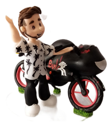 Motociclista (figura Personalizada)