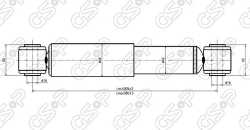 Amortiguador Tra Breme Peugeot Partner 09-09 (m59)