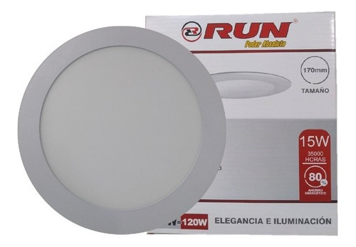 Led Light 15w Tipo Panel Redondo Empotrable