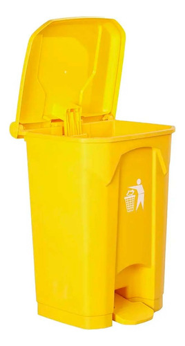 Cubo De Basura Basurero Con Pedal Contenedor 80 Litros