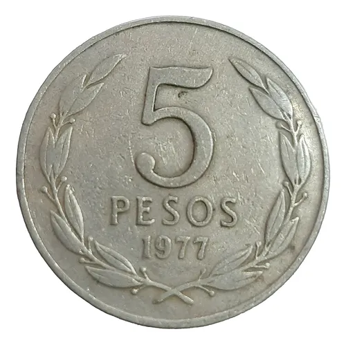 comprar Moneda Chilena De 5 Pesos Años 1977 A 1980