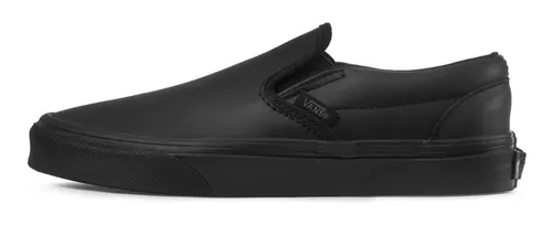 Vans negros best sale de piel