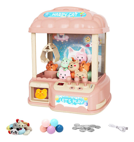 Claw Machine Arcade Game, Brinquedos 40 Bonecas Rosa