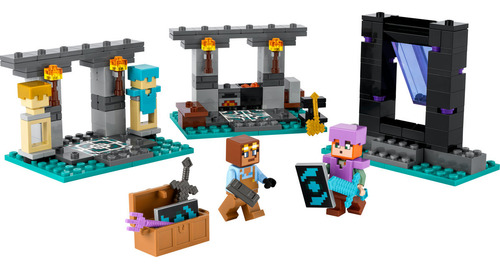 Kit De Construcción Lego Minecraft La Armería 21252 203 Alex