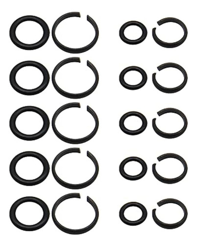 10 Sets Of 1/2 Inch & 3/8 Inch Impact Wrench Retainer Rings