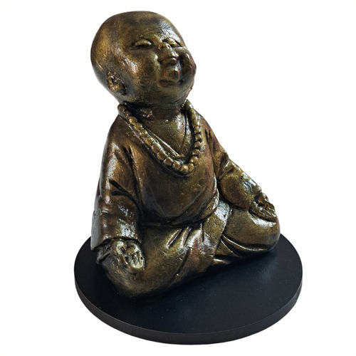 Buda Estatua Imagen Figura Decorativa Con Base De Madera Cad