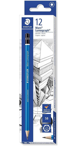 Juego De Lapices Staedtler Mars Lumograph 5b X12 Unidades