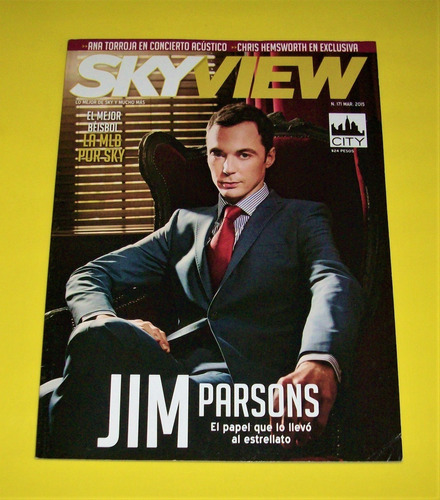 Jim Parsons Revista Skyview Mecano Chris Hemsworth Big Bang 