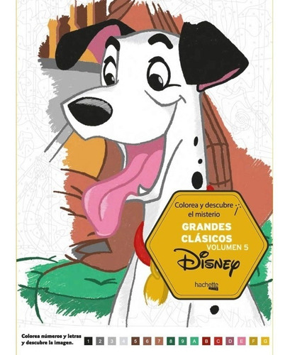 Imagen 1 de 1 de Disney Colorea Grandes Clásicos Descubre El Misterio 5 (*)