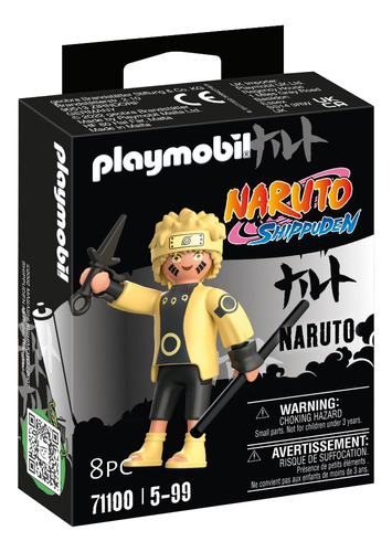 Playmobil Naruto  Naruto Sage Of The Six Paths Mode 71100 Cantidad De Piezas 8