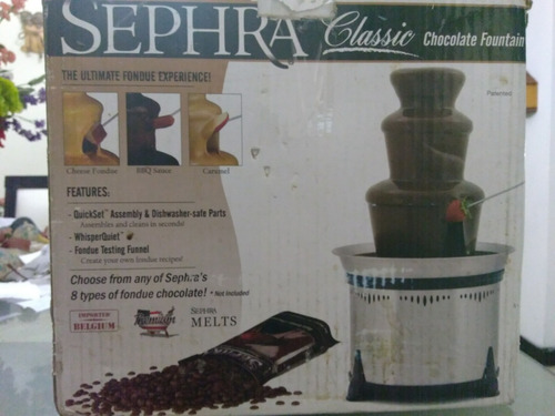Fuente Fondue Chocolate Sephra Classic (usada Una Vez)