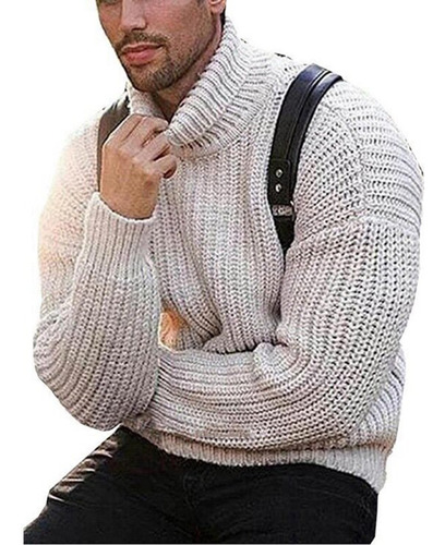 Suéter Masculino De Inverno Solto, Grande, De Alta Qualidade