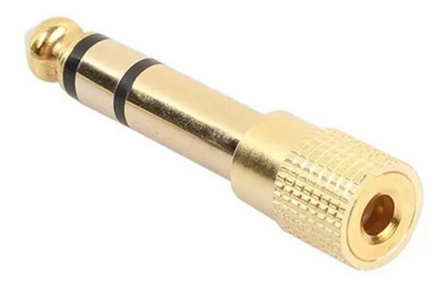 Adaptador Metalico Audio Plug Stereo 6.3 Mm A Jack 3.5 Mm 