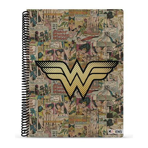 Cuaderno Universitario A4 Mooving Rayado Wonder Woman - Hist