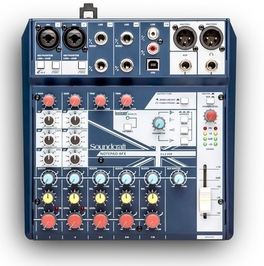 Soundcraft Notepad 8fx Consola Sonido 8 Canales Usb