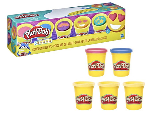 Play Doh 5 Pack Color Me Happy 4 Oz