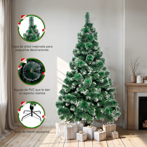 Arboles De Navidad Decorados 1.8m 650 Ramas Adornos Navideño