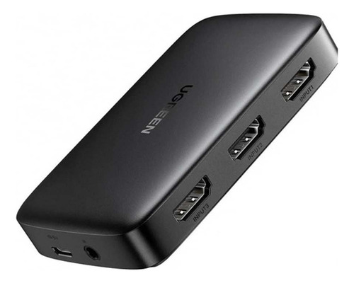 Switch 3pt Ugreen 3 En 1 Hdmi 4k 80125 Black