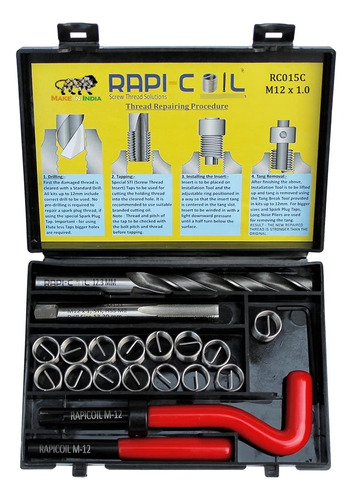 Kit Reparacion Roscas / Insertos M12 X 1 Rapi-coil