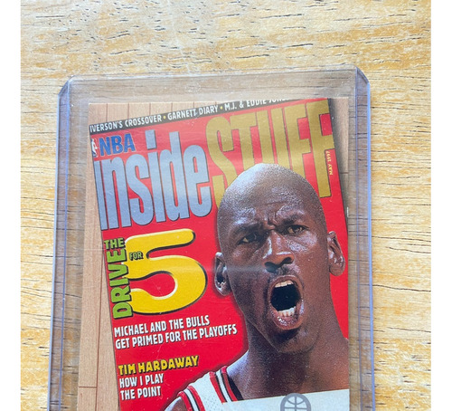 Michael Jordan Tarjeta Upper Deck Inside Stuff Coverstory