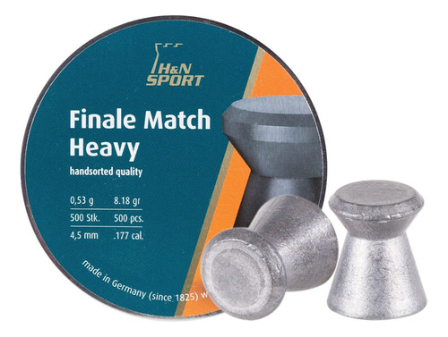 Poston H&n Finale Match Heavy/rifle 4,5mm 8.18gr 500u. Caza