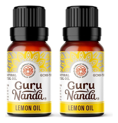 Aceite Esencial Lemon Oil Aromaterapia Guru Nanda Pack X2