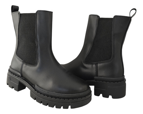 Botin Botas Niña Vestir Casual Resorte Chabelo C880-b Negro