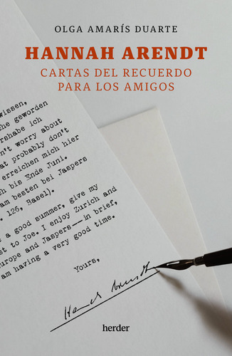 Libro Hannah Arendt. Cartas Del Recuerdo Para Los Amigos ...