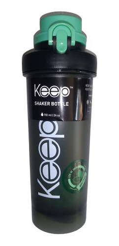 Botella Shaker Tritán Keep 700ml Con Tabla Y Pelota Batidora