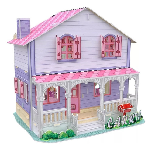 Juguete Casa Muñeca Puzzle Rompecabeza 3d Aprendizaje Niña