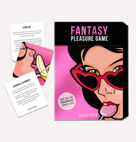 Juego Fantasy Pleasure Game 80 Cartas Con Fantasias