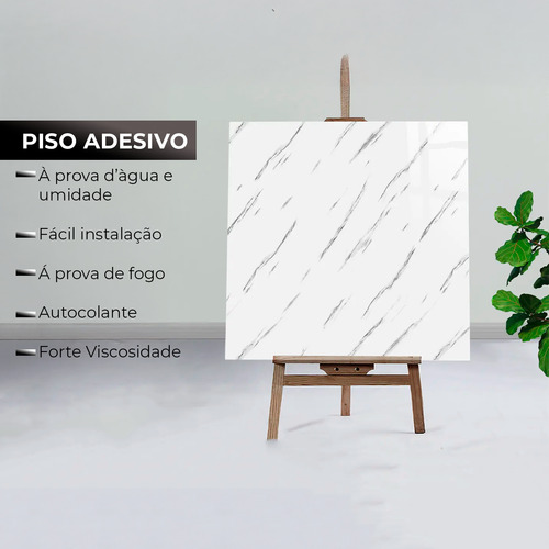 Placas Adesiva Mármore Parede 3d Porcelanato Lavável Premium