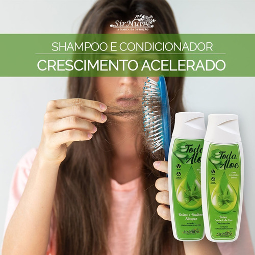 Kit Shampoo E Condicionador Sirnutre Babosa Nutrição Fortale