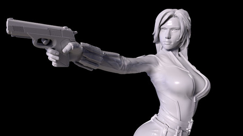 Black Widow - Viuda Negra Mcu Archivo Stl Para Impresion 3d