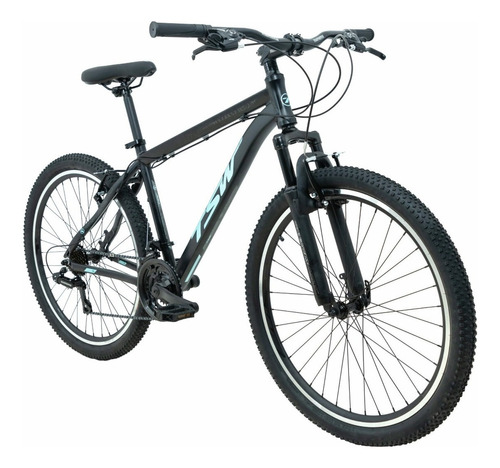 Bicicleta Tsw Ride Mtb Aro 26 Aluminio 21v Shimano Disco Tamanho Do Quadro 17   Cor Preto/azul