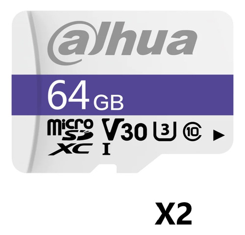 Memoria Micro Sd Dahua 64gb C100 Pack 2 Unidades