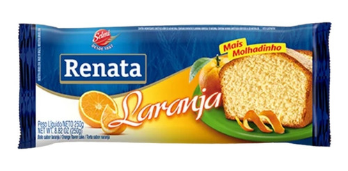 Bolo De Laranja Mais Molhadinho Renata 250g