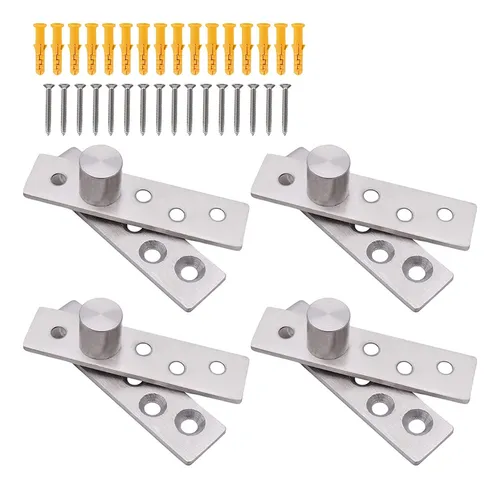 comprar 4 Pcs Bisagra Puerta Pivote Oculta Giratoria Con Tornillos