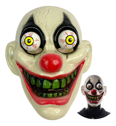 Mascara Monstro Zumbi Olho Saltado Com Mola Terror Festa