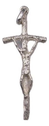 Dije De Cruz Con Cristo Modelo Juan En Plata 925